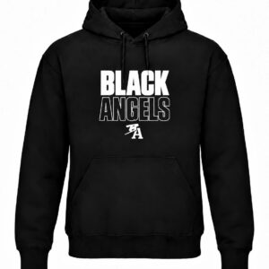 ČERNÁ HOODIE MIKINA BLACK ANGELS